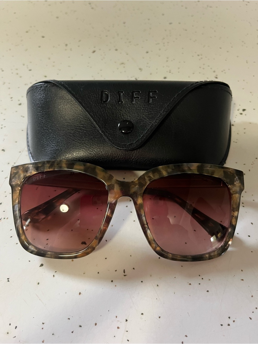 DIFF Tortoise Sunglasses